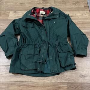 Vintage Eddie Bauer Wool Flannel Lined Chore Barn Jacket 90s